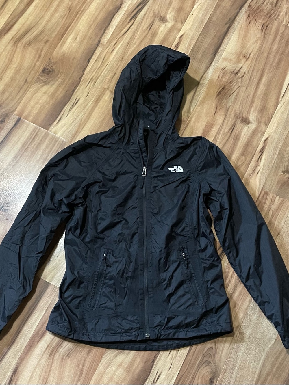 The North Face Black DryVent Hooded Rain Jacket Windbreaker Sz Small Gorpcore
